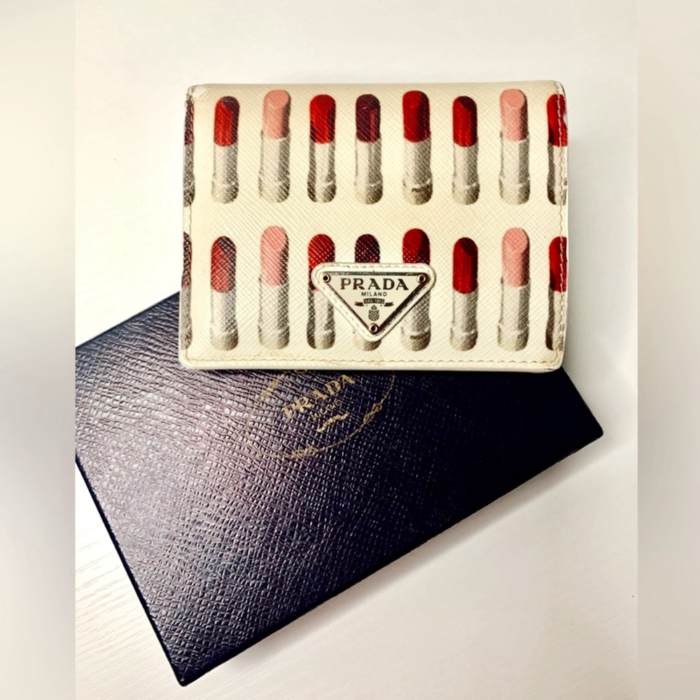 Prada Lipstick Print Wallet - Picture 3 of 13